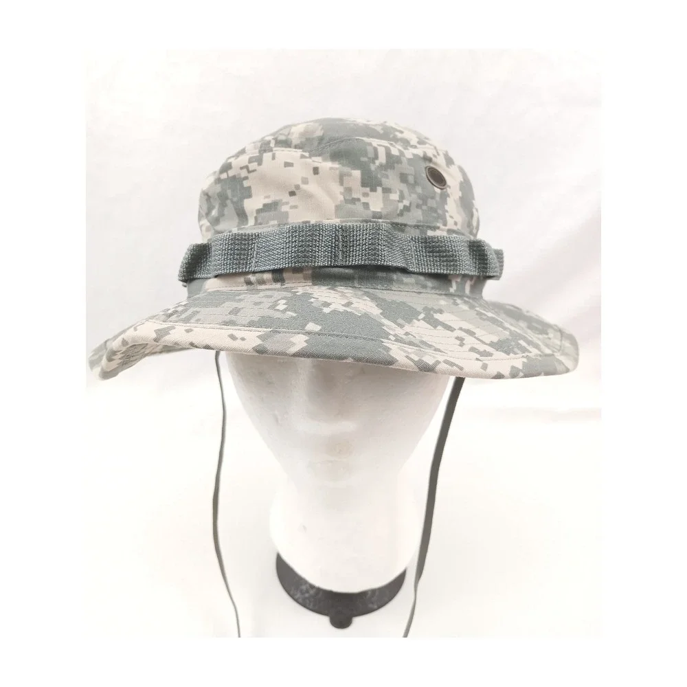 Military Boonie Hat ACU‎ Digital Camo Size 7 Sun Protection Outdoor Cap